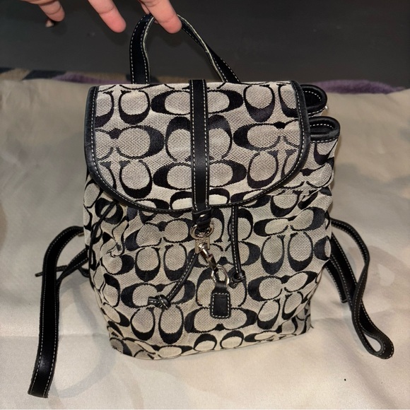 Vintage COACH Drawstring Backpack - Picture 1 of 11